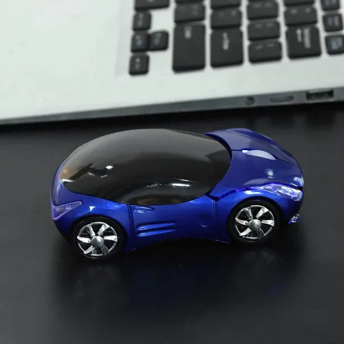 Vista 8 de ASHATA Ratón de coche 2.4G con receptor USB 1600DPI ratón óptico para PC, computadora portátil, tableta, mouse alto lindo para XP/Win7/ME/2000