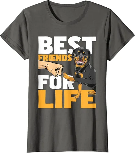 Vista 52 de Best Friends for Life - Rottweiler Animal Dog Lover Breeder T-Shirt