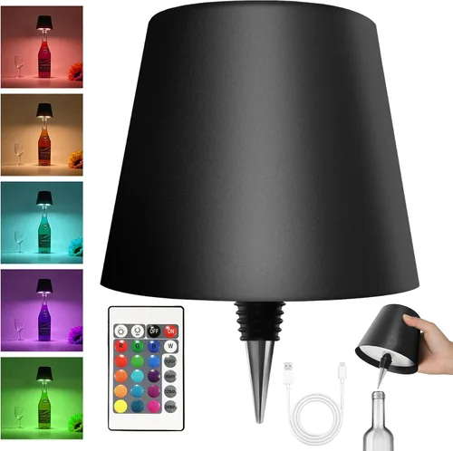 Vista 11 de 2025 Nueva Lámpara Inalámbrica para Botellas - Luces LED para Botellas de Licor y Vino, Pantalla Inalámbrica, Luz Superior para Botella de Whisky