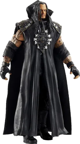 Vista 2 de WWE Ultimate Edition - Figura de acción de Undertaker, coleccionable de 6 pulgadas con cabezas adicionales, manos intercambiables y chaqueta