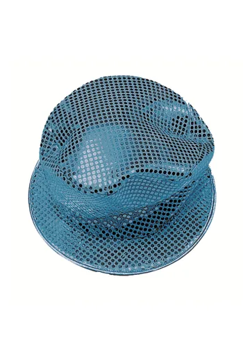 Vista 6 de Accesorio Sombrero de Copa Rojo con Lentejuelas para Adultos de 11 Pulgadas Multicolor