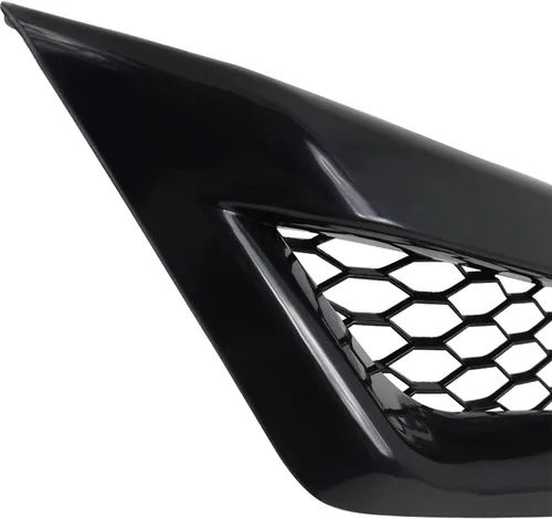 Vista 7 de Spec-D Tuning - Parrilla de cofre para parachoques delantero de malla negra en forma de panal, compatible con Honda Civic 2P Coupé 2006-2008