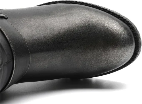Vista 6 de GLOBALWIN - Botas de caña media para mujer, botas de motociclista para mujer, botas de equitación para mujer 21yy08 Gris desgastado metálico