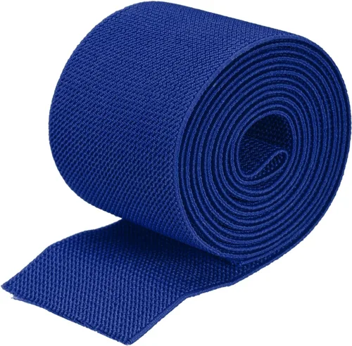 Vista 14 de MECCANIXITY Banda elástica ancha de sarga de doble cara de 3 pulgadas, plana de 2 yardas, banda elástica tejida de punto, correa elástica pesada