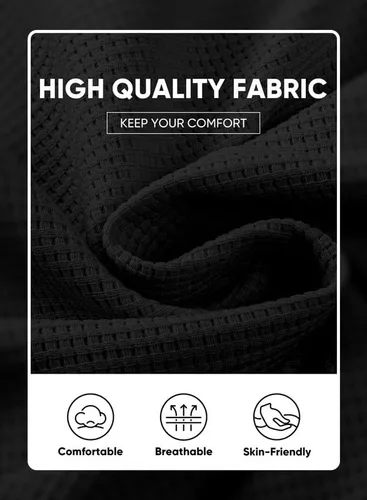 Vista 7 de JMIERR Pantalones cortos de punto gofre para hombre, estilo casual, cintura elástica, cordón ajustable, pantalones cortos de entrenamiento