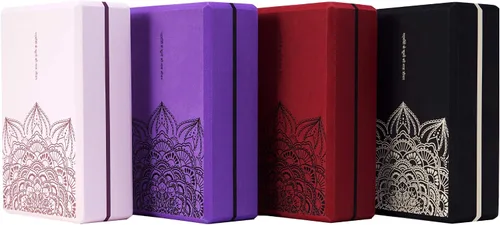 Vista 7 de nuveti Juego de 2 bloques de yoga, bloques de espuma de ladrillos de yoga de alta densidad para mejorar la fuerza, flexibilidad y equilibrio bloques