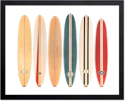 Vista 82 de Poster Master Póster clásico costero, impresión acuática vintage, regalo para artistas, amigos, atrapa las olas, surfistas en el mar, playa, costa