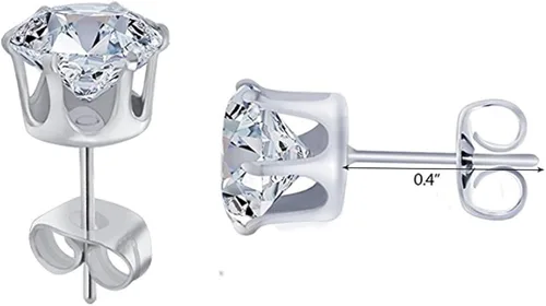Vista 4 de JOYA - Pendientes magnéticos de acero inoxidable para hombre y mujer