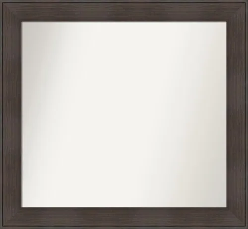 Vista 105 de Amanti Art Espejo personalizado, espejo de baño de veta de madera rústica William, espejo de pared o espejo de tocador de baño sobre el fregadero