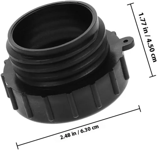 Vista 2 de 2pcs Ibc Tote Tank Adapter Hose Connector Quick Connect Black