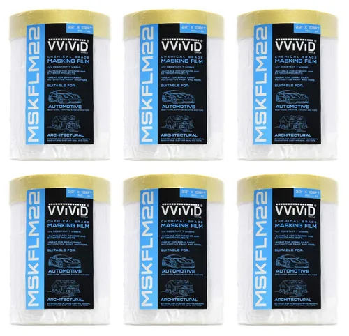 Vista 7 de VViViD Cinta autoadhesiva de grado químico y cortina de plástico resistente (1 paquete (60 x 108 pies)