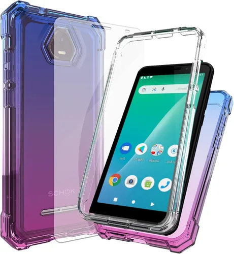 Vista 11 de Ailiber Funda para Schok Volt SV55, esquinas de protección de aire, protector de pantalla, color negro