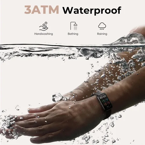 Vista 6 de Pulsera de fitness para mujeres y hombres, reloj inteligente con monitor de oxígeno en sangre, frecuencia cardíaca 24/7, monitor de sueño, calorías