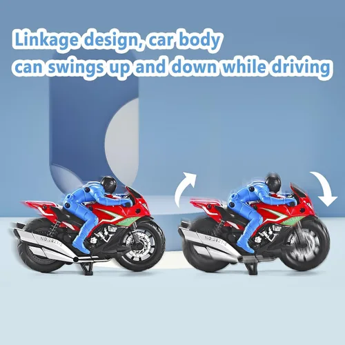Vista 3 de Motocicletas de juguete - Divertidos juguetes de motocicleta para niños de 3 a 8 años de edad de 1 a 8 años, colección de motocicletas fundidas a