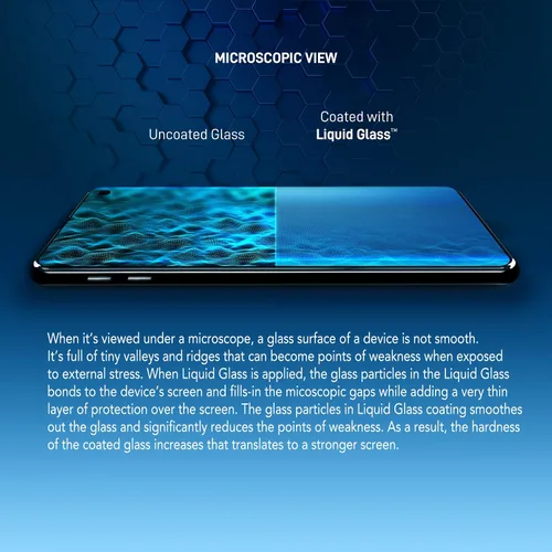 Vista 3 de LIQUID GLASS Protector de pantalla con cobertura de $500 Nano protección resistente a arañazos e inastillables para todos los teléfonos, tabletas