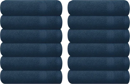 Vista 13 de GLAMBURG Juego de 2 Sábanas de Baño Extra Grandes de Algodón Premium de 700 GSM - 100% Algodón Peinado - 2 Sábanas de Baño 35x70 pulgadas - Calidad