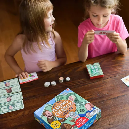 Vista 5 de eeBoo Juego de matemáticas para hacer cambios con dinero de juego, monedas