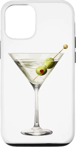 Vista 28 de Martini Glass Green Olive Bartender Vodka Gin Cocktail Drink Case para iPhone 17