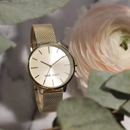Vista 4 de Nine West - Reloj con correa de malla para mujer