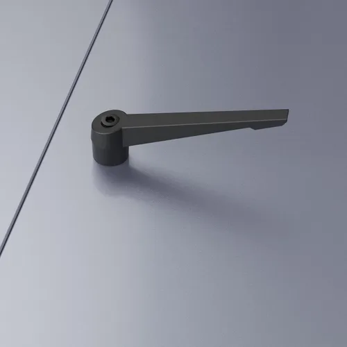 Vista 6 de Manijas de palanca de sujeción ajustables, perillas de rosca hembra M6 con bloqueo de tornillo giratorio de liberación rápida, mango de botón