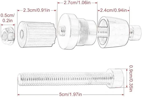 Vista 3 de for FZ8 for FZ 8 7/8" Motorcycle Handlebar Grips Ends Handle Bar Slider End Cap Bar Ends