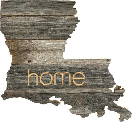 Vista 12 de Letrero de madera rústica de Alabama para casa de campo, decoración del hogar de pared estatal, es un gran regalo temático de AL para recién