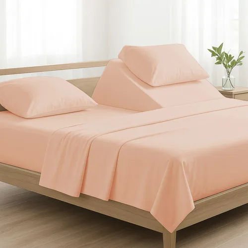 Vista 26 de 4 piezas de lujo Split Top Queen 100% algodón egipcio de 800 hilos (ajustable, parte superior flexible tamaño queen) sábanas divididas de 28