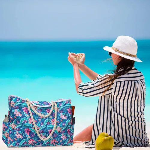 Vista 9 de CONTAIL Bolsa de mano de gran capacidad de 21.5 pulgadas con forro totalmente impermeable, convertible como bolsa húmeda y seca