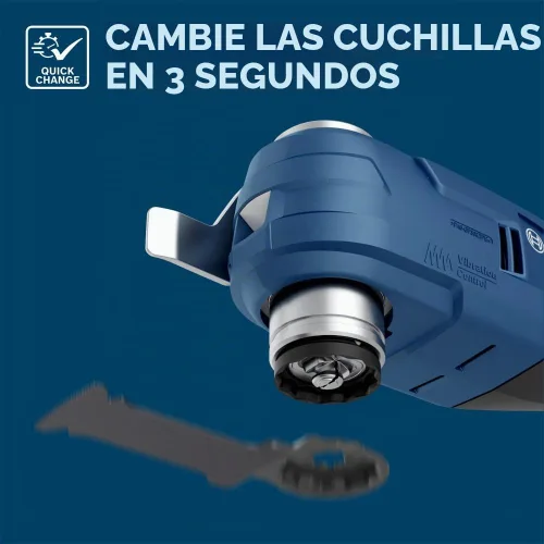 Vista 7 de Bosch OSL400F Hoja de sierra segmentada bimetálica para multiherramienta oscilante Starlock® de 4 pulgadas