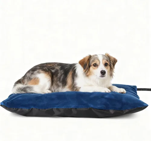 Vista 9 de MARUNDA Cama climatizada para gatos para exteriores, cama para mascotas 100% impermeable con termostato automático doble integrado, cama climatizada
