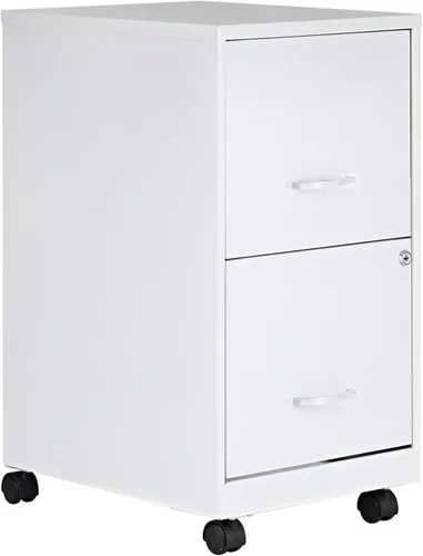 Vista 16 de Lorell Archivador móvil con 2 cajones, 14.2 x 18 x 26.5 pulgadas, negro