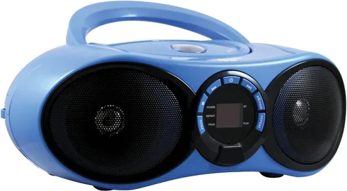 Vista 3 de HamiltonBuhl Boombox reproductor multimedia CD/FM con receptor Bluetooth(R), azul (HB-100BT2)