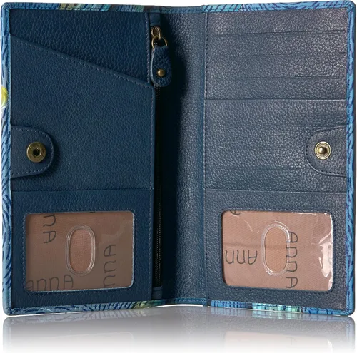 Vista 4 de Anna By Anuschka Cartera de cuero genuino pintada a mano para mujer