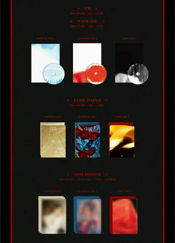 Vista 2 de (G)I-DLE 4th Mini Album [BURN] FIRE VER. CD+Photo Book+3 Card+Mini Poster(ON PACK) K-POP SEALDED+TRACKING CODE