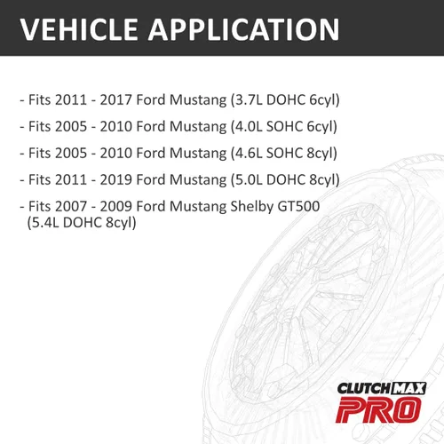 Vista 2 de ClutchMaxPRO Cilindro Esclavo de Embrague HD (CSC) & Unidad de Cojinete de Desembrague Compatible con FORD MUSTANG 2005-2017 (CPKGS0761)