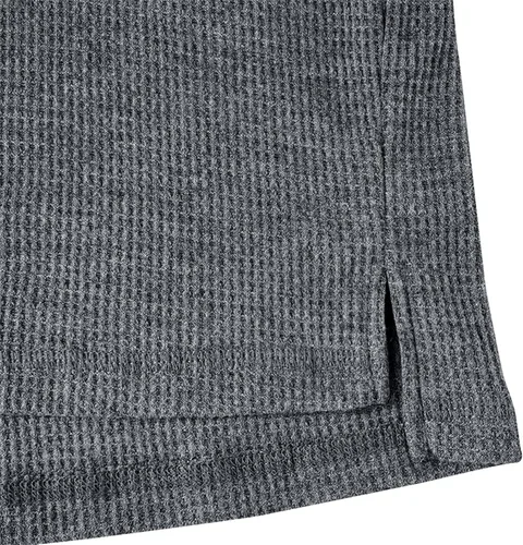 Vista 7 de Camisa básica para Hombre, Cuello Redondo, Camisa Informal, Camiseta holgada de Manga Larga Blusa Trabajo y Oficina