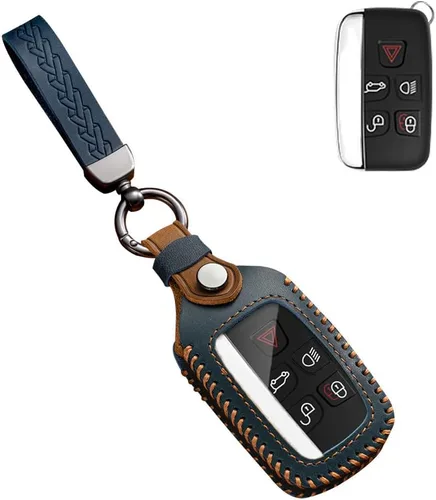 Vista 10 de SANRILY Funda para llave para Land Rover 2021 2020 sin llave, Negro