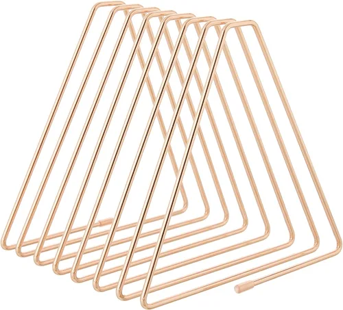 Vista 9 de Y YOMA 1 paquete de estantes negros para carpetas de archivos triangulares, organizador de archivos de metal para escritorio, organizador