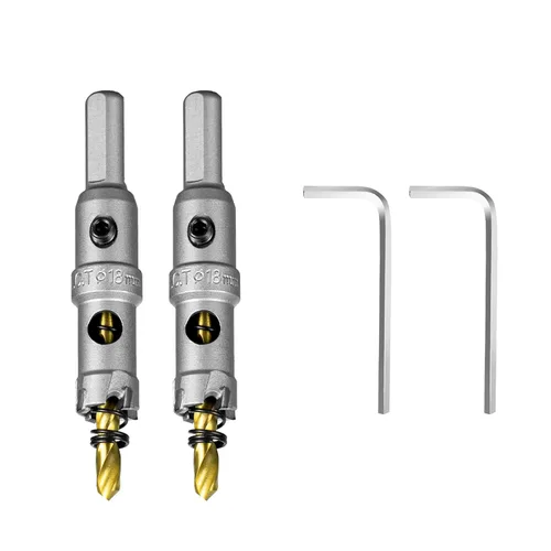 Vista 37 de SALI Kit de sierra perforadora TCT de 1 pulgada (1.024 in) con punta de carburo de tungsteno con broca piloto chapada en titanio para metal, acero