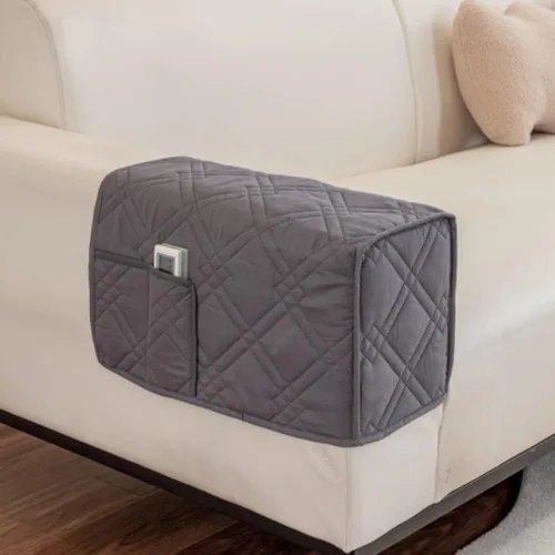 Vista 20 de Fundas antideslizantes para reposabrazos con 2 bolsillos para sofá, sillón, organizador para control remoto, teléfono, protector de brazos