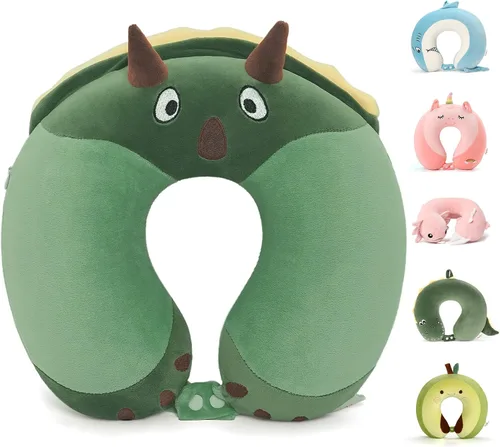 Vista 2 de Almohada de cuello de viaje de espuma viscoelástica para adolescentes y Pingüino