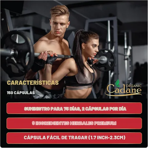 Vista 6 de Organic Cadane Suplemento de berberina 150 cápsulas, con hoja de neem, vinagre de sidra de manzana, VIT D3, E y más, extracto de berberina, apoyo