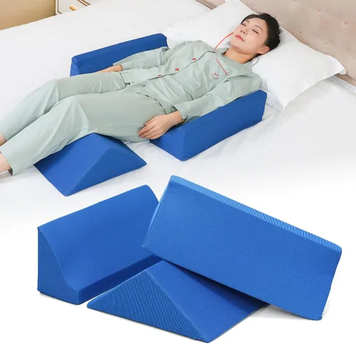Vista 7 de Fanwer Cuñas de cama y posicionadores corporales (3 en 1), Cuñas de 40 grados para posicionamiento en cama, Almohadas posicionadoras para personas
