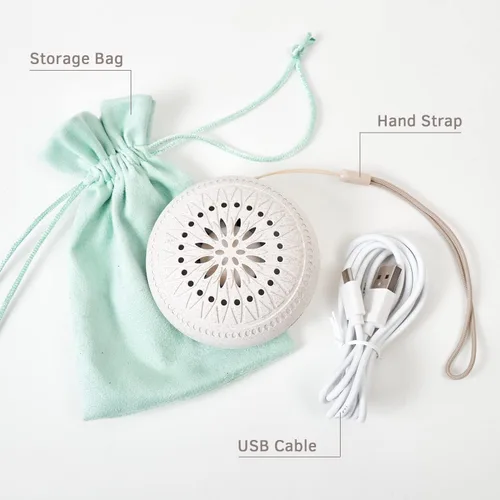Vista 2 de Mini difusor portátil para aceites esenciales, inalámbrico, tamaño pequeño, silencioso, sin agua, portátil, para camping, regalo de cumpleaños