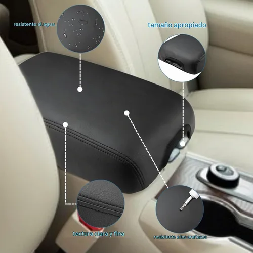Vista 3 de INTGET Funda para reposabrazos de consola central para Nissan Pathfinder, accesorios 2013-2020 2021 2019 2018 2017 2016 2015 2014 protector de tapa