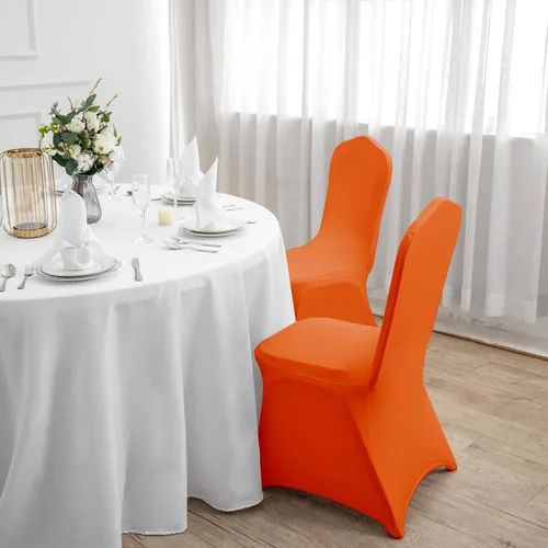 Vista 61 de Funda de elastano para silla, 12 unidades, fundas para silla, fundas para sillas de sala de estar, funda extraíble lavable y elástica para silla