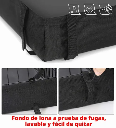 Vista 3 de Gran conejillo de indias de doble historia, hábitat de conejo, hámster, tortuga, bichos, jaula de bichos, divisor central con puerta, ratones