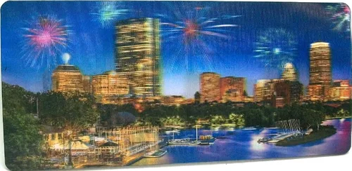 Vista 2 de Boston Panoramic Jumbo 3D imán para nevera