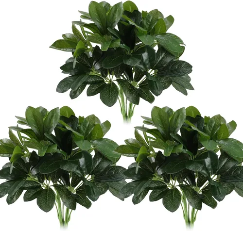 Vista 8 de GTIDEA 2 hojas artificiales de magnolia artificial para jarrón Verde