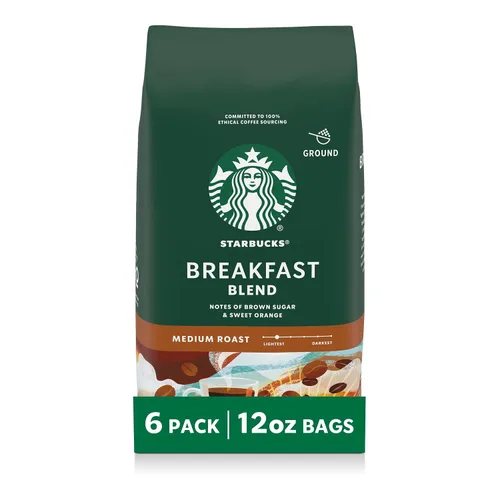 Vista 31 de Starbucks Café Molido, Tueste Medio, Café Caliente o Helado, Mezcla de Desayuno, 18 oz